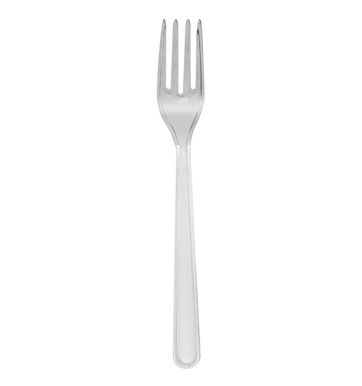 Tenedor de Plastico Magnum Transparente 185mm (50 Uds) Tenedor de Plastico Magnum Transparente 185mm (50 Uds)