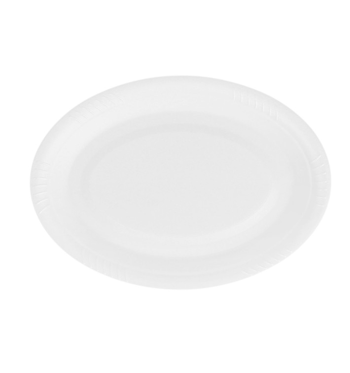 Plato Termico FOAM Ovalado Blanco 260 mm (50 Uds) Plato Termico FOAM Ovalado Blanco 260 mm (50 Uds)