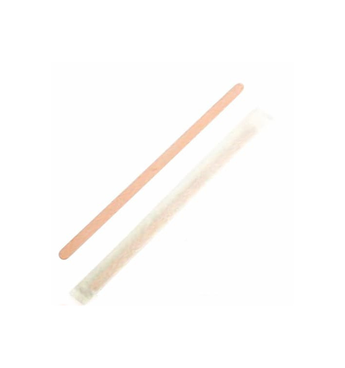Agitador para Cafe de Madera Enfundado 114mm (1000 Uds) Agitador para Cafe de Madera Enfundado 114mm (1000 Uds)