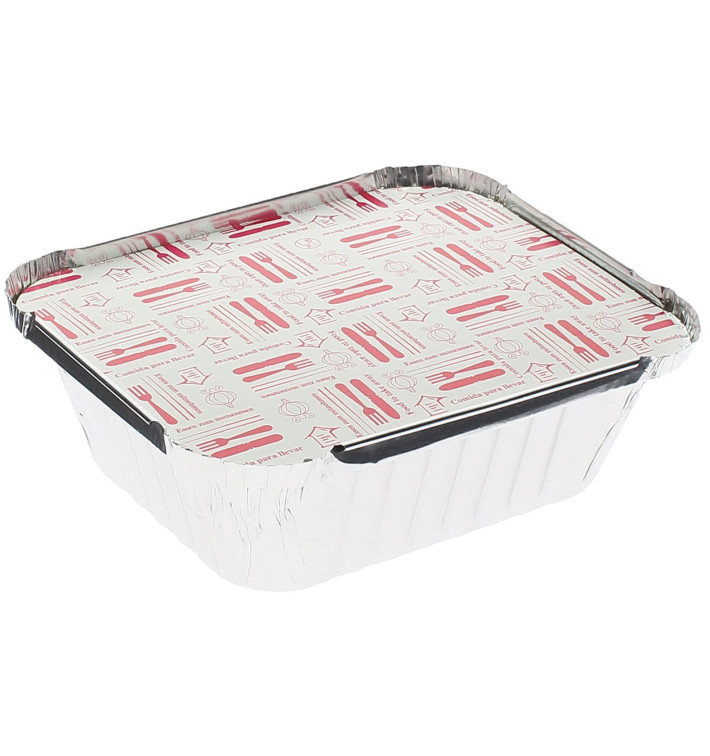 Tapa para Bandeja Aluminio 475ml (100 Uds) Tapa para Bandeja Aluminio 475ml (100 Uds)