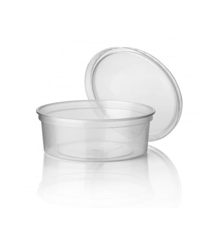 Tarrina de Plastico Transparente PP 350 ml Ø11,5cm (50 Uds) Tarrina de Plastico Transparente PP 350 ml Ø11,5cm (50 Uds)