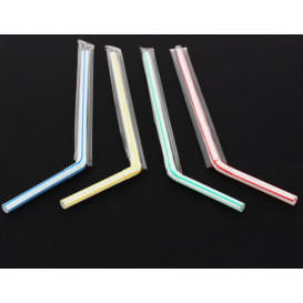 Pajitas Flexibles Enfundadas en Film Ø6mm 23cm (1000 Uds) Pajitas Flexibles Enfundadas en Film Ø6mm 23cm (1000 Uds)