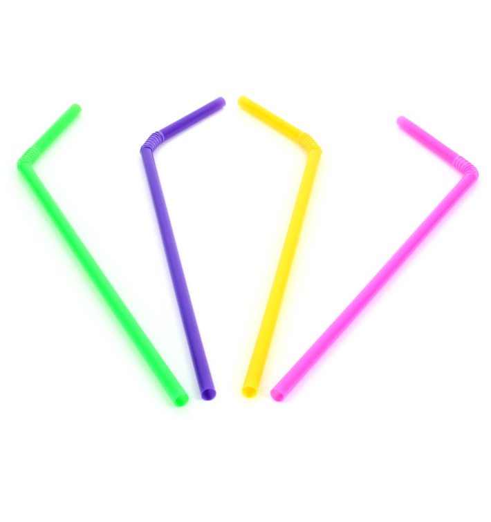 Pajita Flexible para Bebidas Ø5mm 21cm  Pajita Flexible para Bebidas Ø5mm 21cm