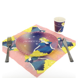 Servilleta de Papel 33x33 Diseño Princesas (20 Uds)