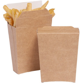 Envase Kraft Cerrado para Fritas (25 Uds)