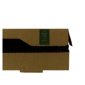 Caja Carton Kraft 33x33x3,5 cm (100 Uds)