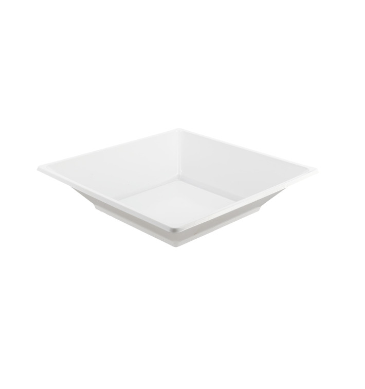 Plato de Plastico Hondo Cuadrado Blanco 170mm Plato de Plastico Hondo Cuadrado Blanco 170mm