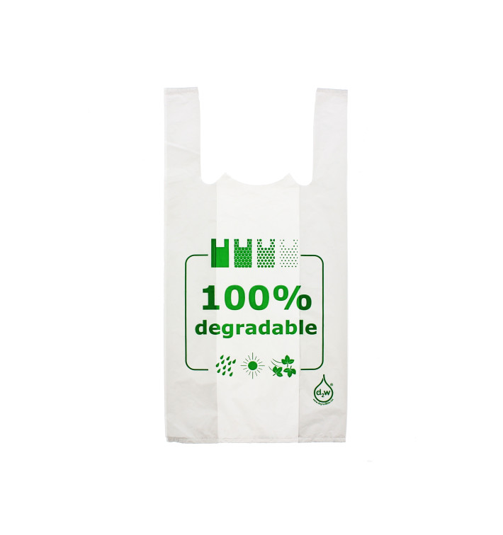 Bolsa Plastico Camiseta 100% Degradable 40x60cm Bolsa Plastico Camiseta 100% Degradable 40x60cm