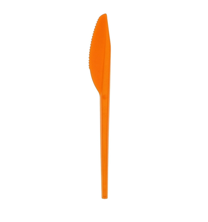 Cuchillo de Plastico PS Naranja 165 mm Cuchillo de Plastico PS Naranja 165 mm