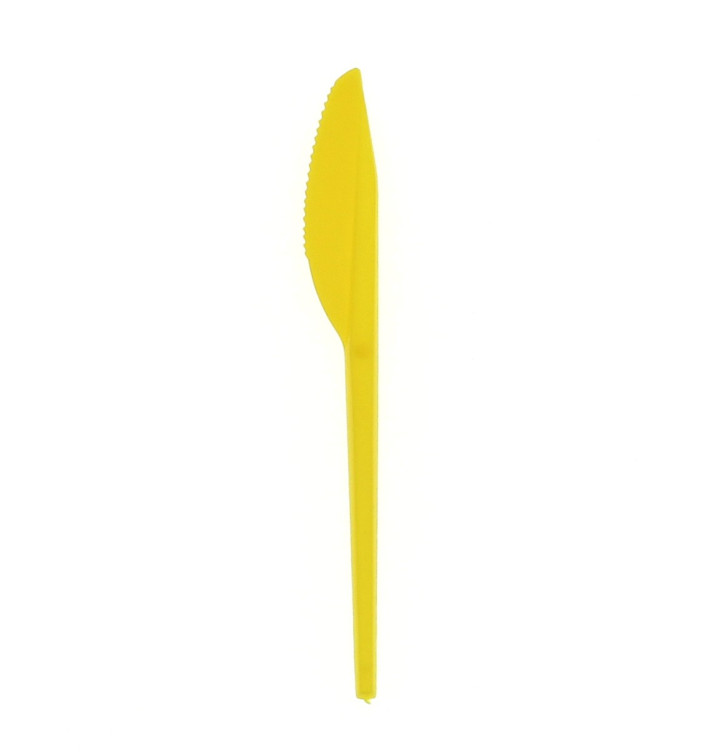 Cuchillo de Plastico PS Amarillo 165 mm Cuchillo de Plastico PS Amarillo 165 mm