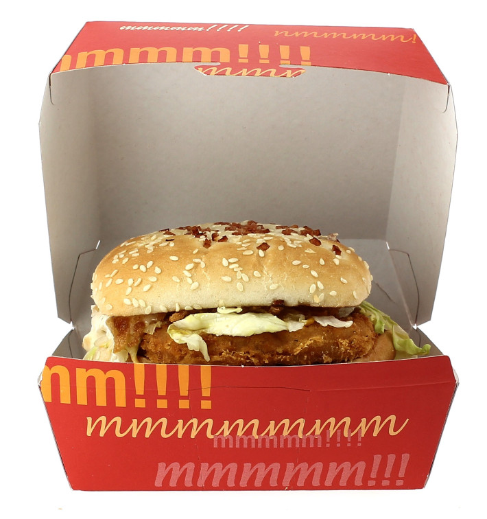 Caja Hamburguesa XXL 15,5x15,5x8 cm (25 Uds) Caja Hamburguesa XXL 15,5x15,5x8 cm (25 Uds)