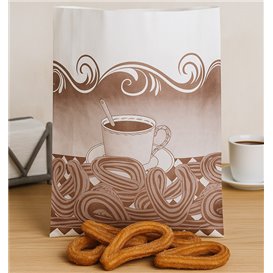 Bolsa para Churros Antigrasa 22+12x36cm (125 Unidades)