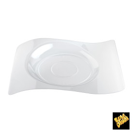 Plato Degustacion Forma Transparente 28x23 cm (12 Uds)