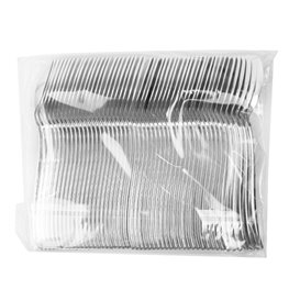 Cuchara de Plastico Metalizado 175mm (50 Uds)