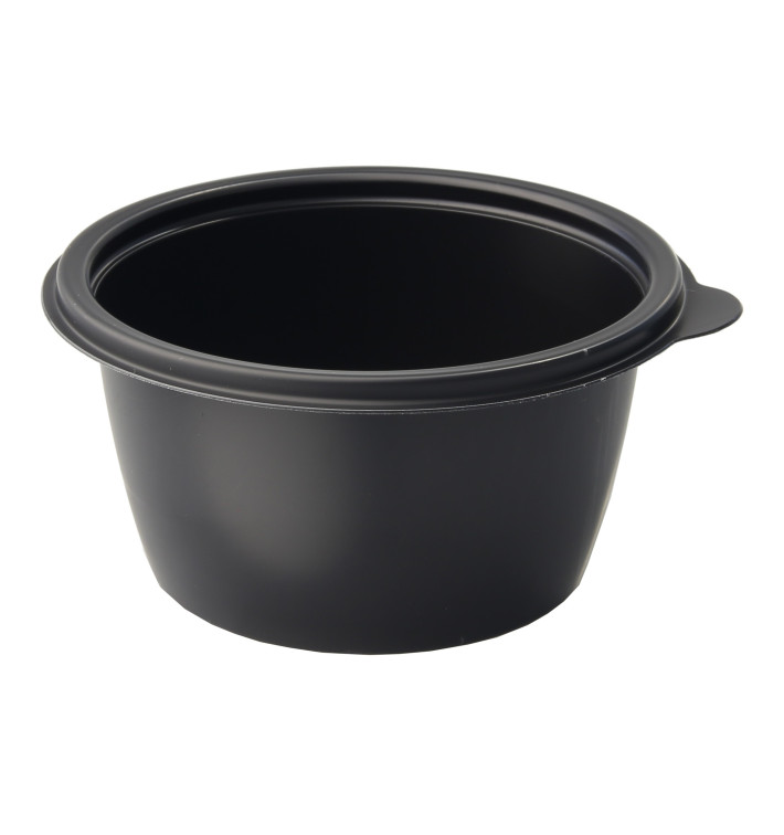 Tarrina de Plastico Negra PP 500ml Ø13cm Tarrina de Plastico Negra PP 500ml Ø13cm