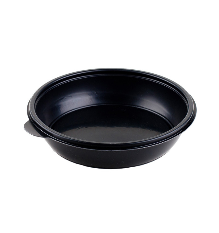 Tarrina de Plastico Negra PP 750ml Ø19cm Tarrina de Plastico Negra PP 750ml Ø19cm