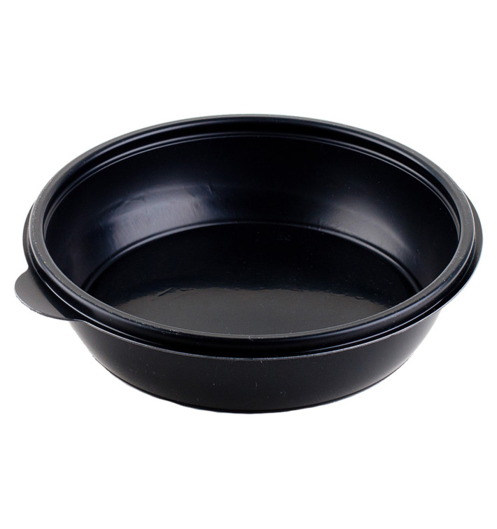Tarrina de Plastico Negra PP 1000ml Ø23cm Tarrina de Plastico Negra PP 1000ml Ø23cm