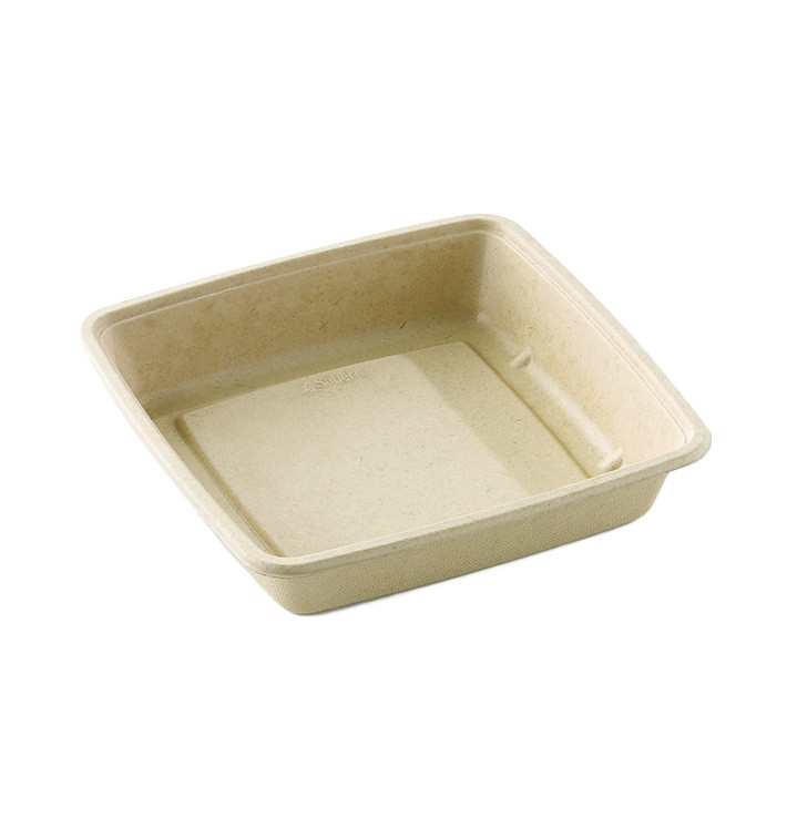 Envase Caña de Azúcar Cuadrado 230x230x40mm Envase Caña de Azúcar Cuadrado 230x230x40mm