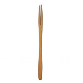 Tenedor de Madera Plano 165mm (50 Uds)