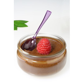 Cuchara de Plastico Premium Berenjena 160mm (10 Uds)