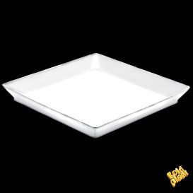 Bandeja Degustación Medium Blanco 13x13 cm (12 Uds)