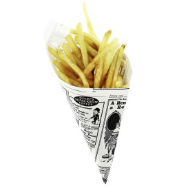 Cono de Papel Antigrasa Times 295mm 250g (250 Uds) Cono de Papel Antigrasa Times 295mm 250g (250 Uds)