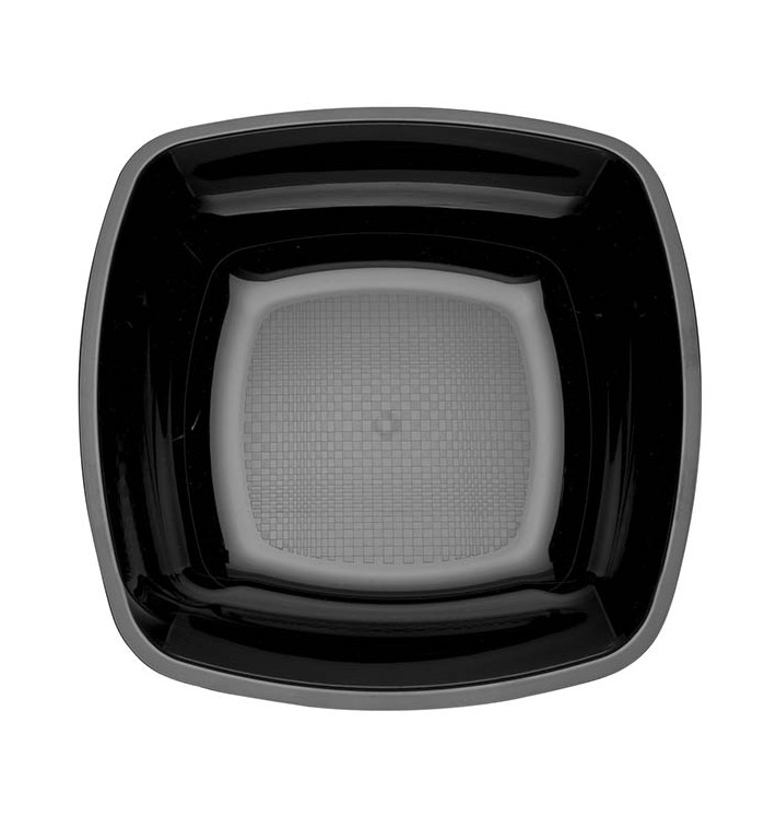 Plato de Plastico Hondo Negro 180mm (25 Uds) Plato de Plastico Hondo Negro 180mm (25 Uds)
