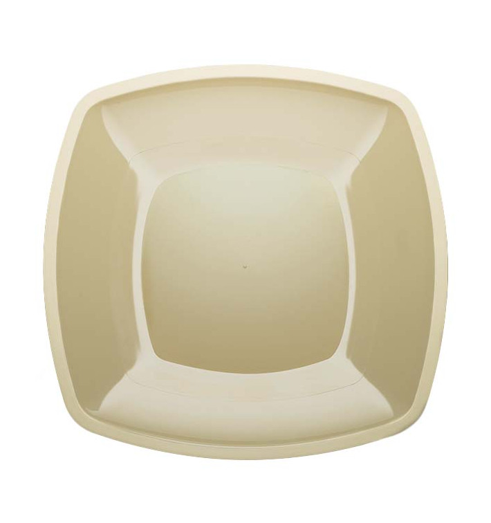 Plato de Plastico Llano Crema PS 300mm (12 Uds) Plato de Plastico Llano Crema PS 300mm (12 Uds)