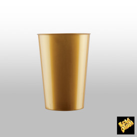 Vaso de Pastico Oro PS 200ml (50 Uds)