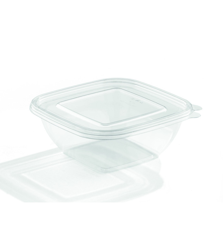 Bol de Plástico Cuadrado 190x50mm PET 1000ml (50 Uds) Bol de Plástico Cuadrado 190x50mm PET 1000ml (50 Uds)