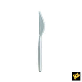 Tenedor de Plastico PS Blanco Perlado 180mm (20 Uds)