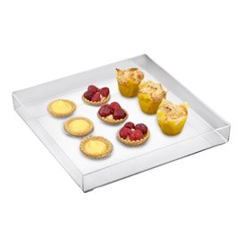 Bandeja Plastico Tray Transparente Ø32cm (1 Uds)