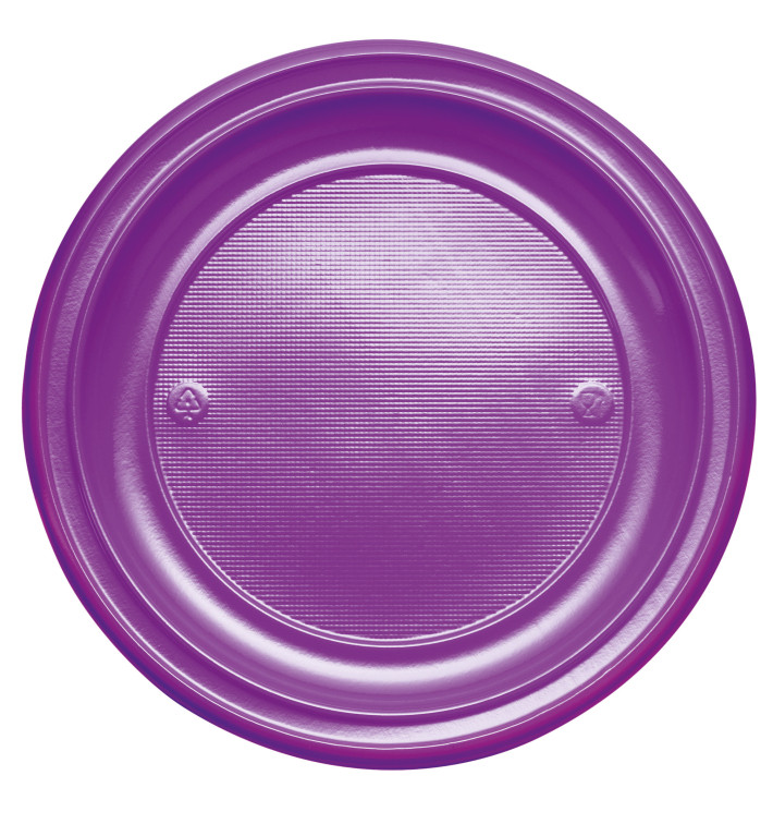 Plato de Plastico Llano Violeta PS 220 mm (30 Uds) Plato de Plastico Llano Violeta PS 220 mm (30 Uds)