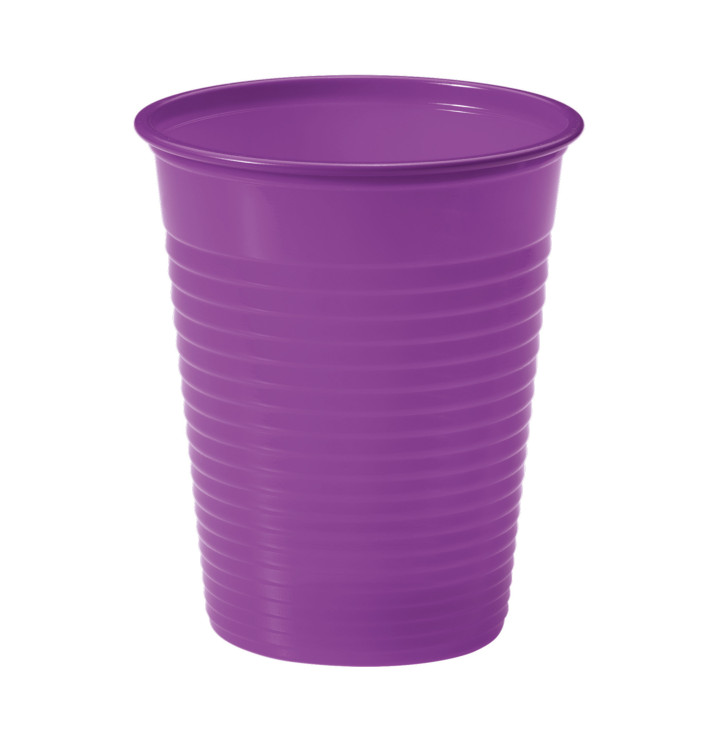 Vaso de Plastico Violeta PS 200ml (50 Uds) Vaso de Plastico Violeta PS 200ml (50 Uds)