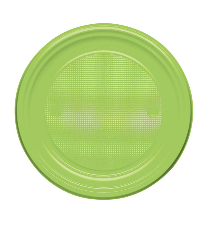 Plato de Plastico Llano Verde PS 170mm (50 Uds) Plato de Plastico Llano Verde PS 170mm (50 Uds)