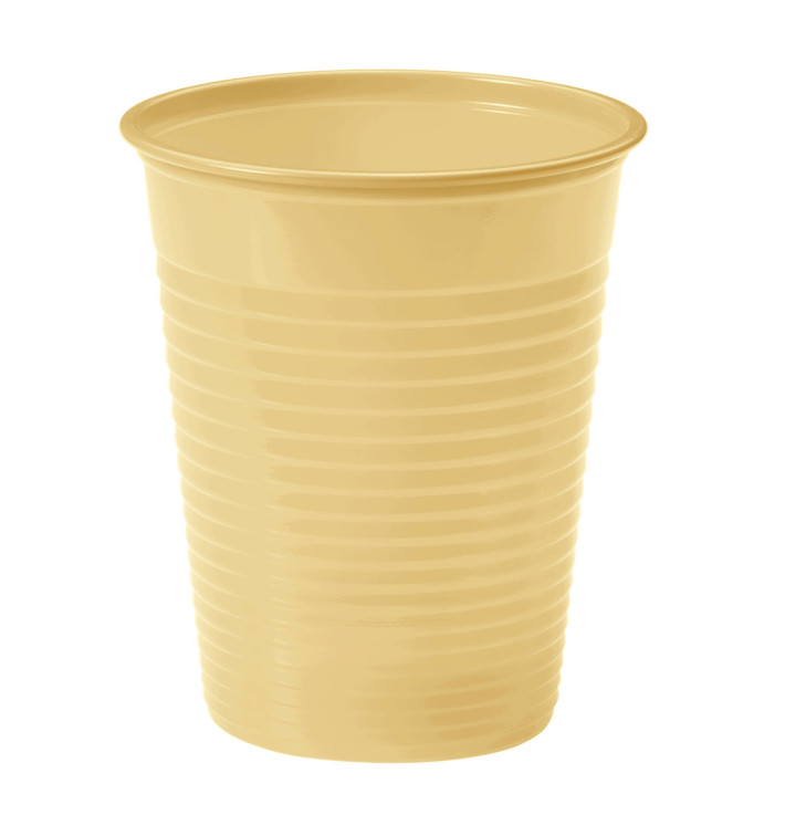 Vaso de Plastico Crema PS 200ml (50 Uds)
