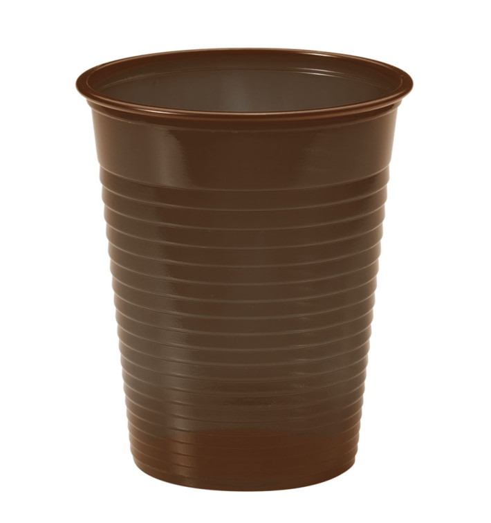Vaso de Plastico Marrón PS 200ml (50 Uds) Vaso de Plastico Marrón PS 200ml (50 Uds)
