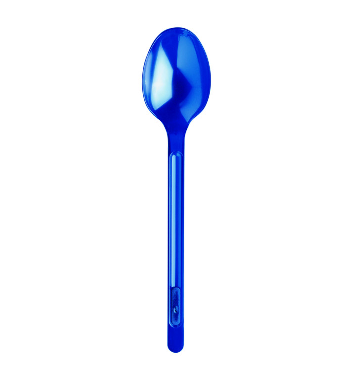 Cuchara de Plastico Azul Oscuro PS 165mm (20 Uds) Cuchara de Plastico Azul Oscuro PS 165mm (20 Uds)