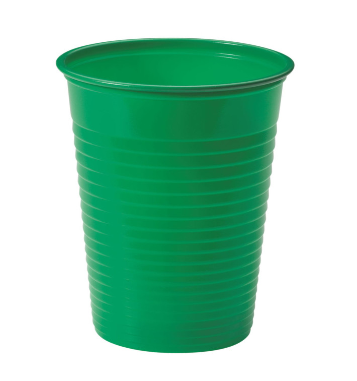 Vaso de Plastico Verde PS 200ml (50 Uds) Vaso de Plastico Verde PS 200ml (50 Uds)