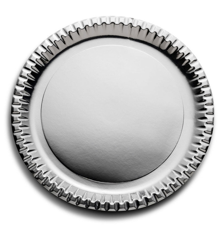 Plato de Carton Redondo Plata 290mm (6 Uds) Plato de Carton Redondo Plata 290mm (6 Uds)