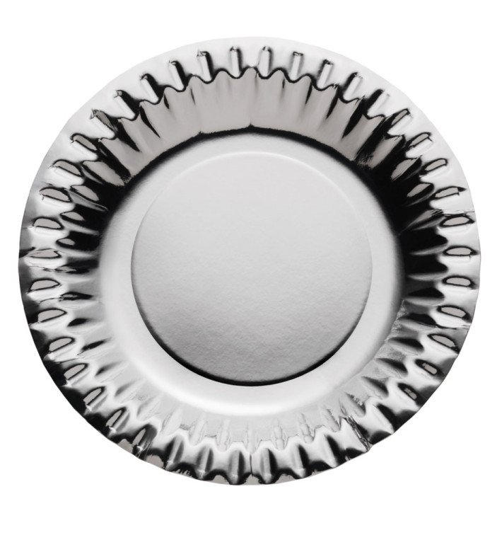 Plato de Carton Redondo Plata 180mm (10 Uds) Plato de Carton Redondo Plata 180mm (10 Uds)