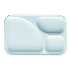 Bandeja de Plastico Blanca 3C 315x210mm (100 uds)