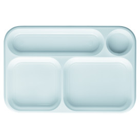 Bandeja de Plastico Blanca 4C 360x240mm (100 uds)