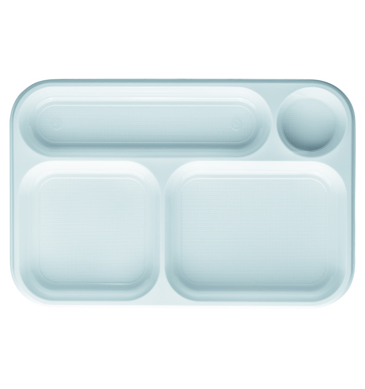 Bandeja de Plastico Blanca 4C 360x240mm (100 uds) Bandeja de Plastico Blanca 4C 360x240mm (100 uds)