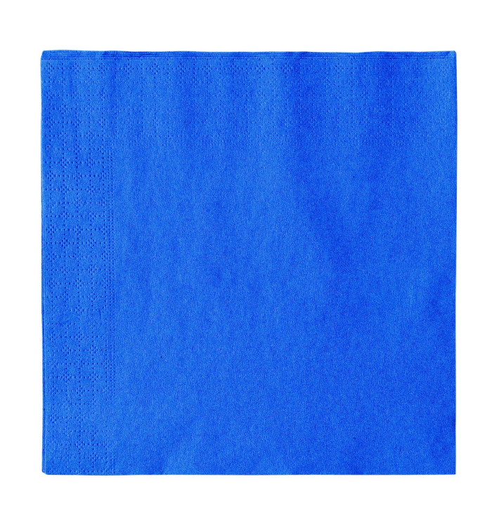 Servilleta de Papel 2 Capas Azul 33x33cm (50 Uds) Servilleta de Papel 2 Capas Azul 33x33cm (50 Uds)