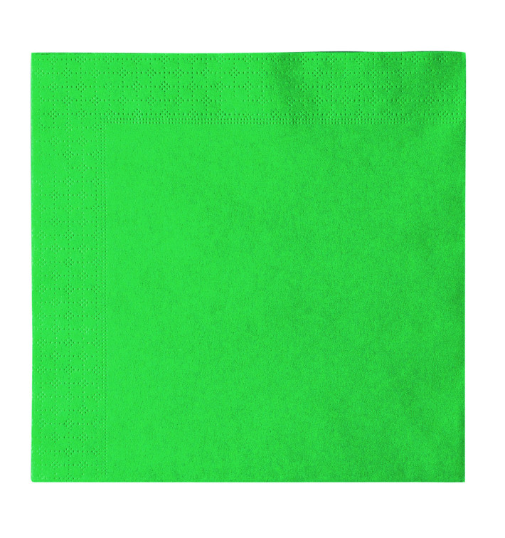 Servilleta de Papel 2 Capas Verde 33x33cm (50 Uds) Servilleta de Papel 2 Capas Verde 33x33cm (50 Uds)