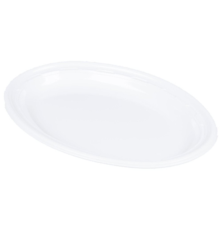Plato de Plastico PS "Famous Impact" Blanco Ø280mm (125 Uds)
