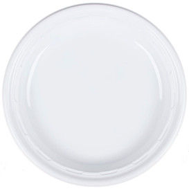Plato de Plastico PS "Famous Impact" Blanco Ø230mm (125 Uds)