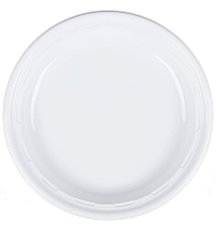 Plato de Plastico PS "Famous Impact" Blanco Ø230mm (125 Uds) Plato de Plastico PS "Famous Impact" Blanco Ø230mm (125 Uds)