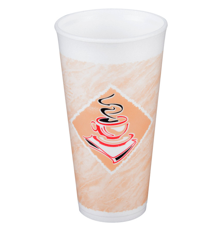 Vaso Termico Foam EPS "Café" 20Oz/591 ml (20 Unidades)
